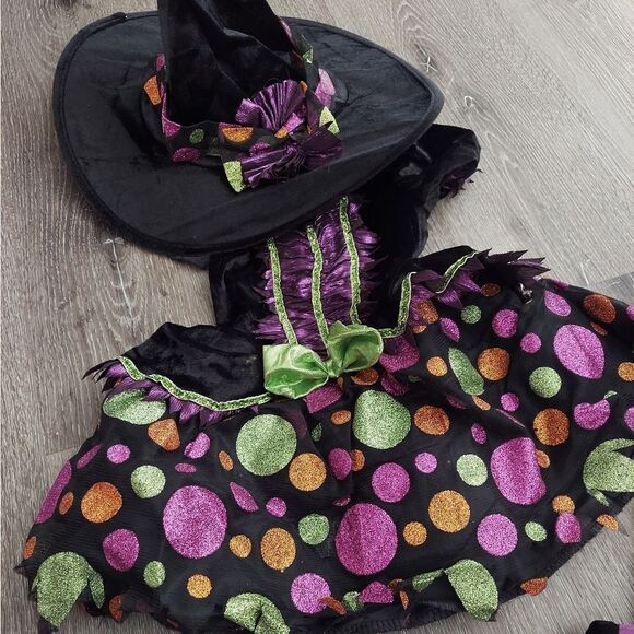 Spirit Halloween Toddler Sparkling Witch Costume 3T-4T - Picture 5 of 7
